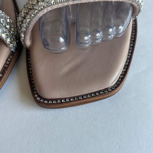 Steve Madden Textile Glass Upper  Sandals Flip Flops size 10 - Picture 9 of 15